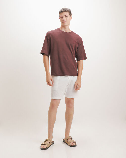 Short Beige Pull On