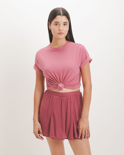 Playera Rosa Relaxed