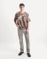Playera Boxy Verde,CAFE