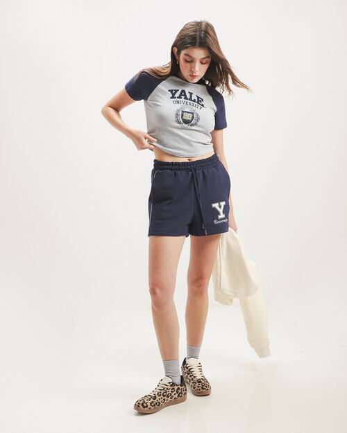 Short Azul Relaxed