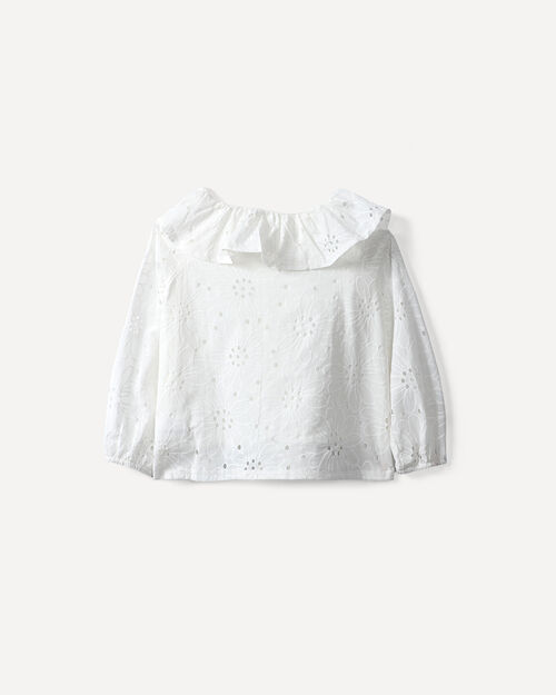 Blusa Blanca Eyelet