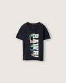 Playera Beige Manga Corta,AZUL MARINO