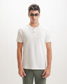 Playera Azul Henley,BLANCO HUESO