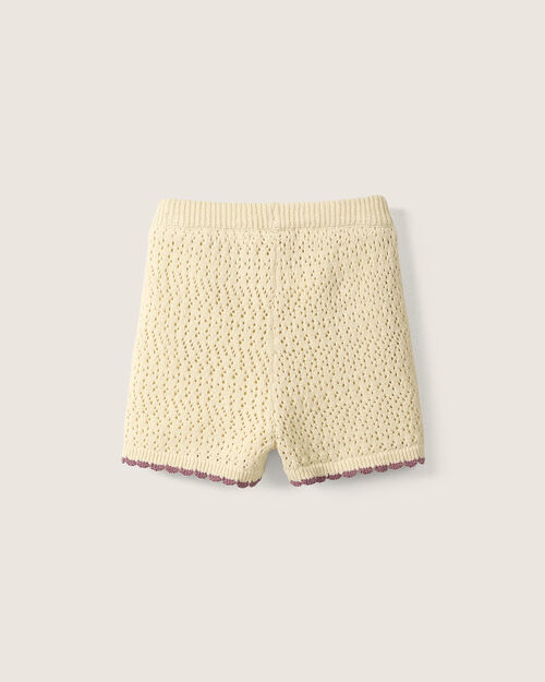 Short Beige Crochet