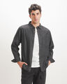 Camisa Negra Bolsillo,NEGRO SUAVIZADO