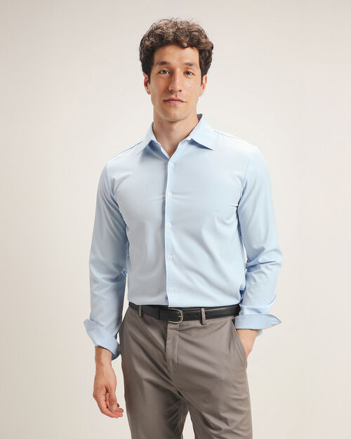 Camisa Manga Larga Azul
