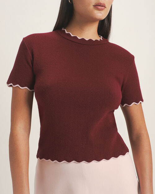 Top Tejido Rojo