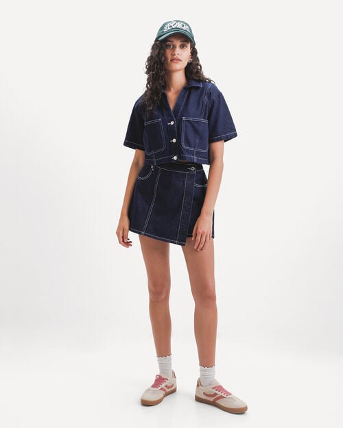 Short Falda De Mezclilla