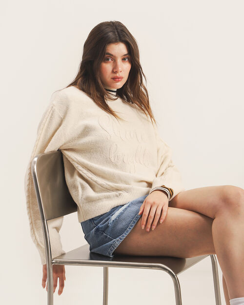 Suéter Blanco Tejido