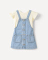 Conjunto De Overol Y Playera,AZUL CIELO