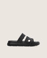 Sandalias Negras Planas,NEGRO