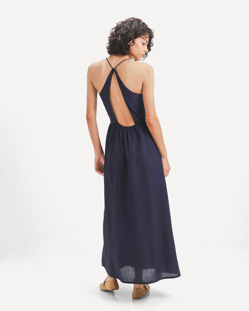 Vestido Midi Azul