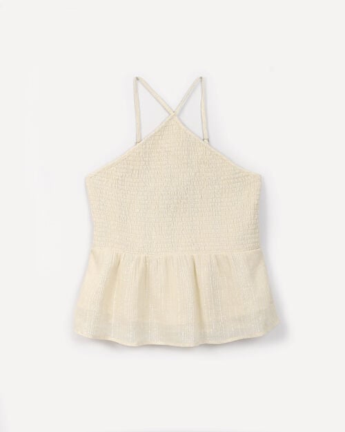 Blusa Beige Tejida