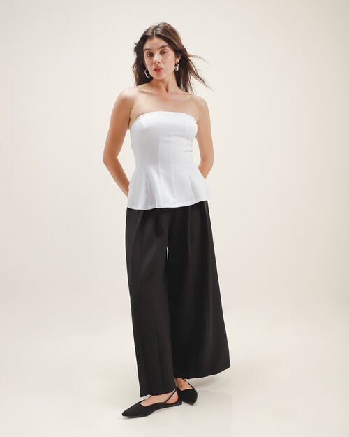 Top Strapless Blanco