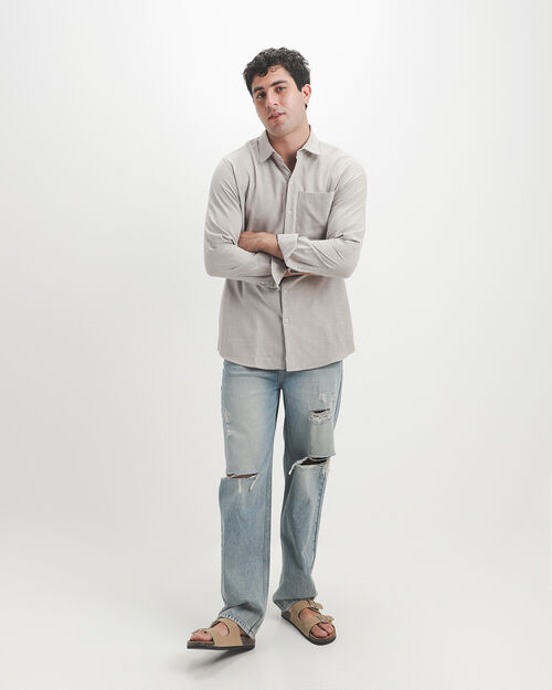 Camisa Regular Caf&eacute;