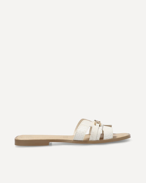 Sandalias Planas Blancas