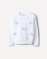 Sudadera Blanca Mariposas,BLANCO