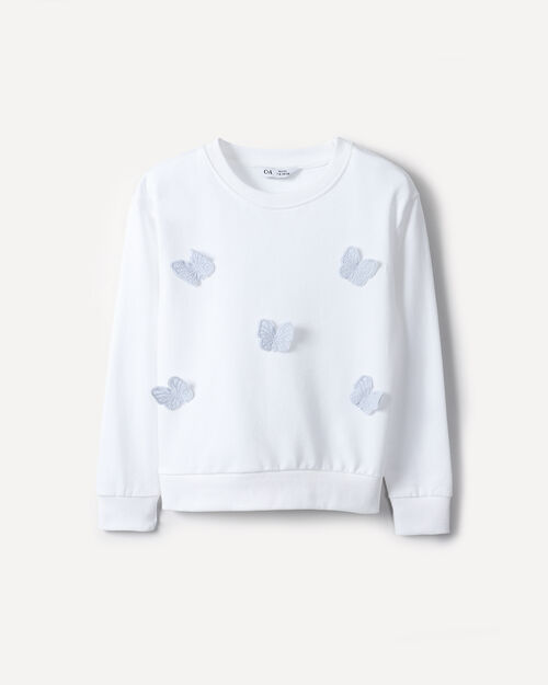 Sudadera Blanca Mariposas