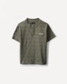 Playera Con Textura,OLIVO