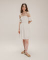 Vestido Corto Blanco,BLANCO P1