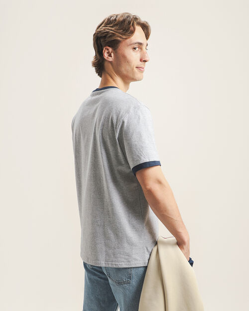 Playera Gris Estampada