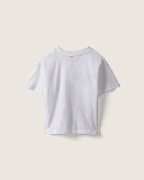 Playera Estampada Blanca