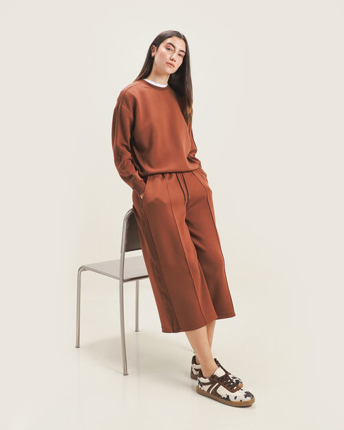 Sudadera Cerrada Café