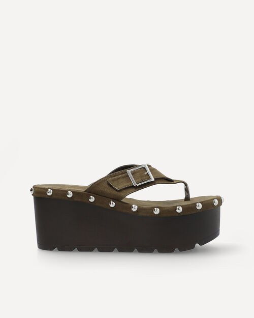 Sandalias Plataforma Verde