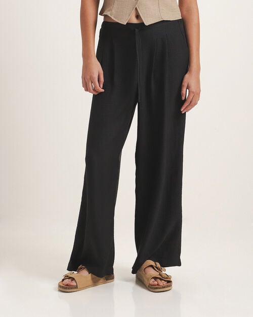 Pantal&oacute;n Negro Wide Leg