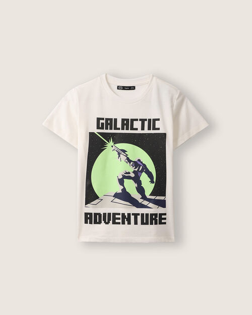 Playera Blanca Estampada