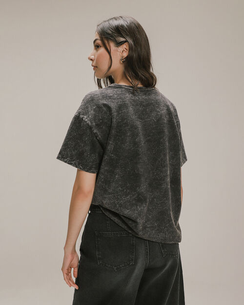 Playera Negra Manga Corta