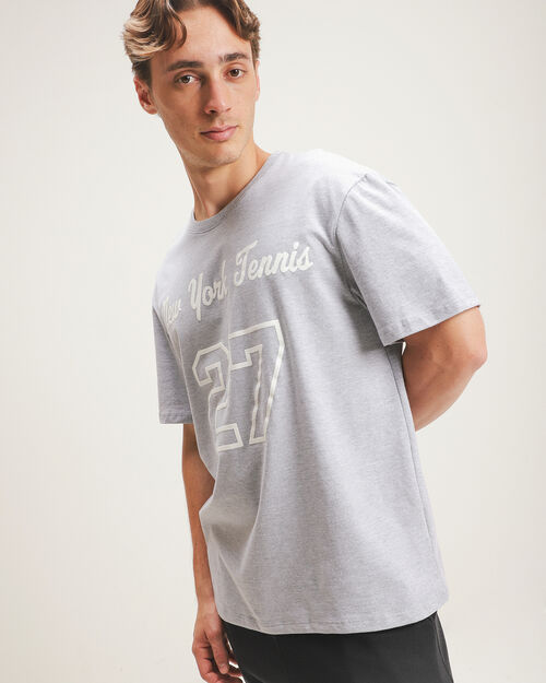 Playera Gris Estampada