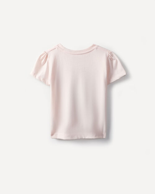 Playera Rosa Estampada
