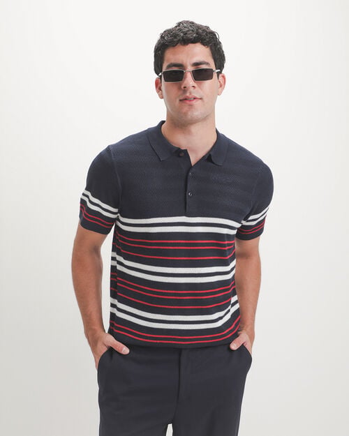 Polo Azul Rayas