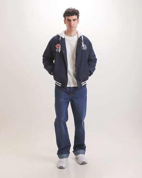Chamarra Varsity Azul