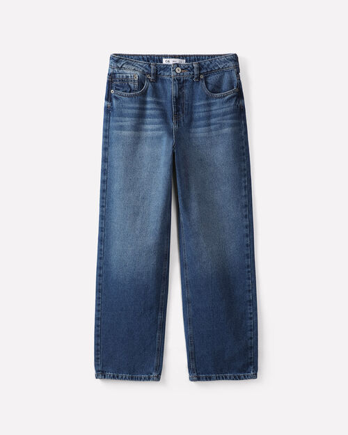 Jeans Fit Wide Leg Marino