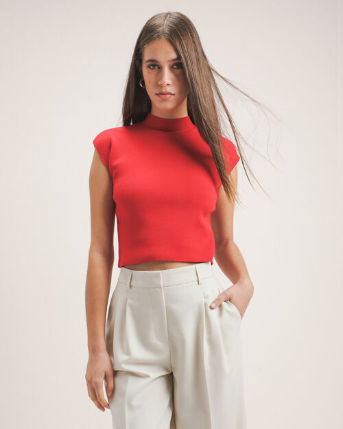 Cop Top Rojo Tejido