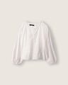 Blusa Manga Larga Bordada,BLANCO HUESO