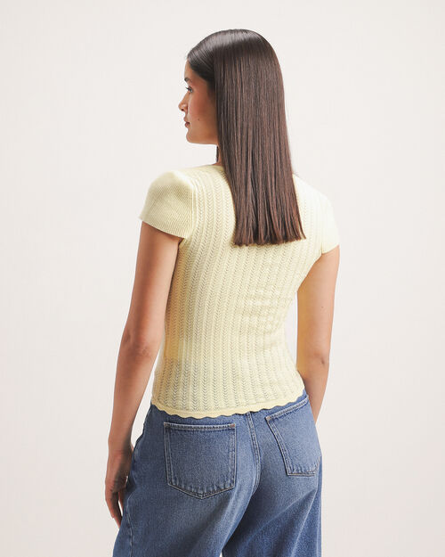 Top Tejido Amarillo