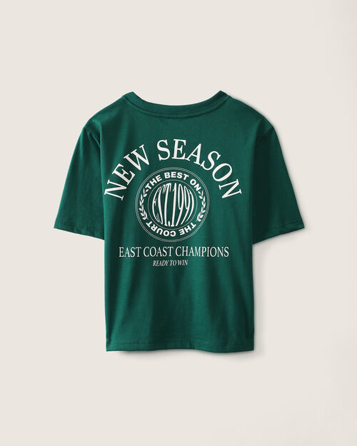 Playera Verde Estampada