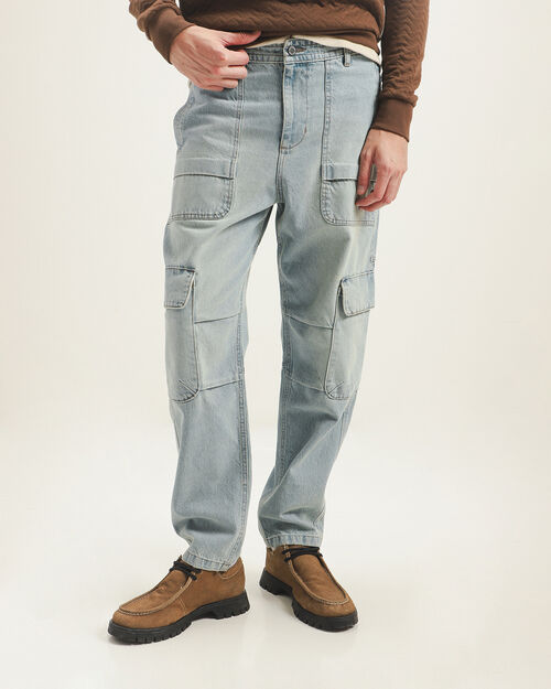 Jeans Fit Loose Cargo