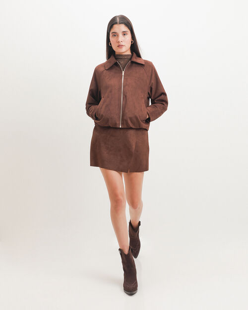 Chamarra Bomber Gamuza