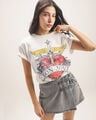 Playera Estampada Bon Jovi,BLANCO HUESO
