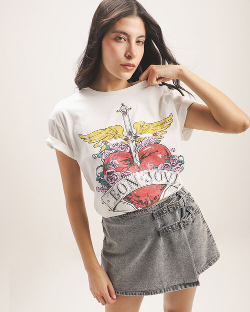 Playera Estampada Bon Jovi