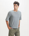 Playera Oversize Roja,AZUL EMPOLVADO
