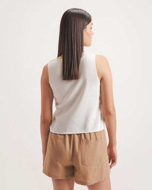 Chaleco Beige Eyelet