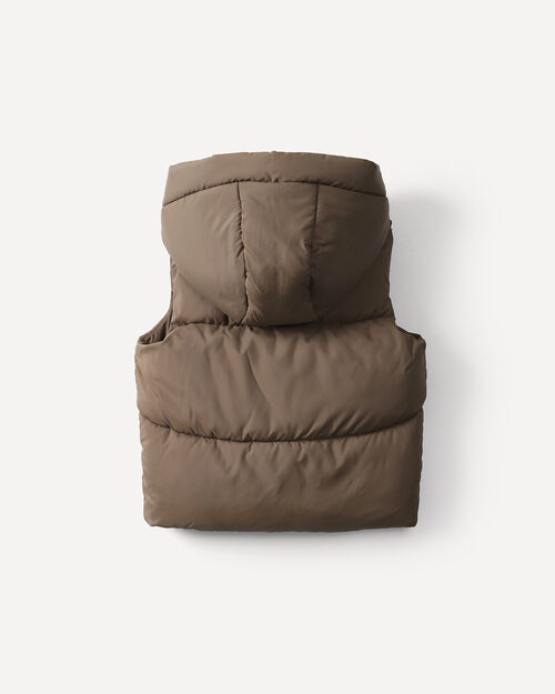 Chaleco Caf&eacute; Gorro