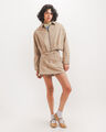 Chamarra Beige Cropped,BEIGE