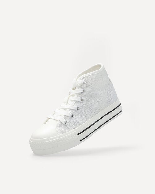 Tenis Blancos Bota