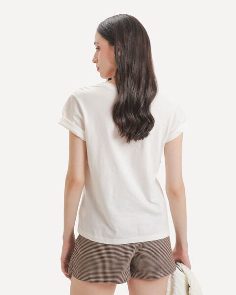Playera Blanca Estampada